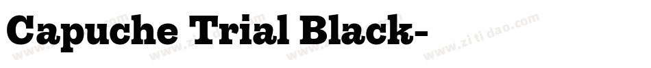 Capuche Trial Black字体转换